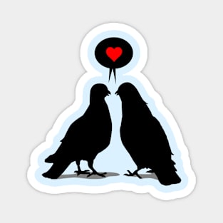 Love saying Doves - Valentine Birds Magnet