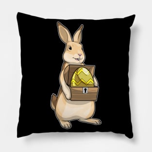 Bunny Easter Easter egg Treasure chest Pillow