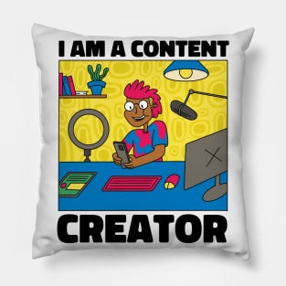 Content Creator P R t shirt Pillow