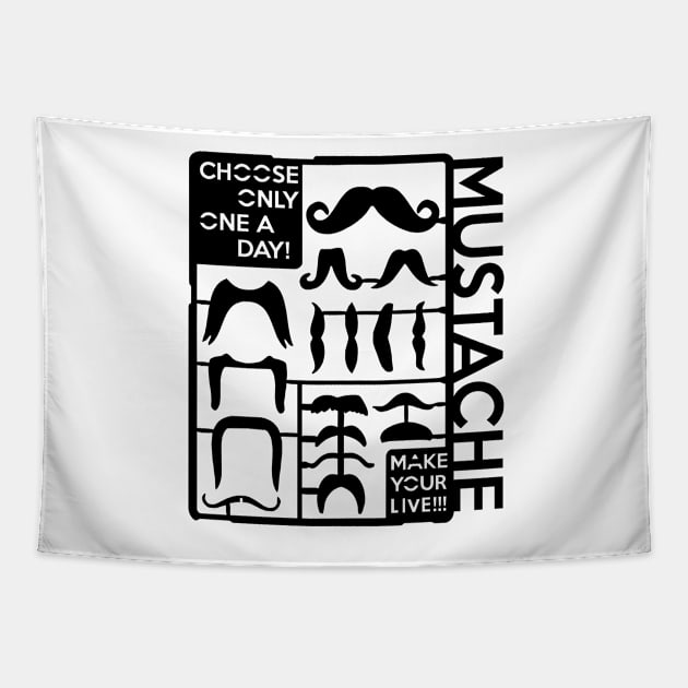 Mustache Choose a Mustache Hipster Tapestry by Quentin1984