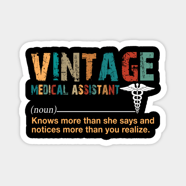 Vintage Medical Assistant Magnet by Ohooha