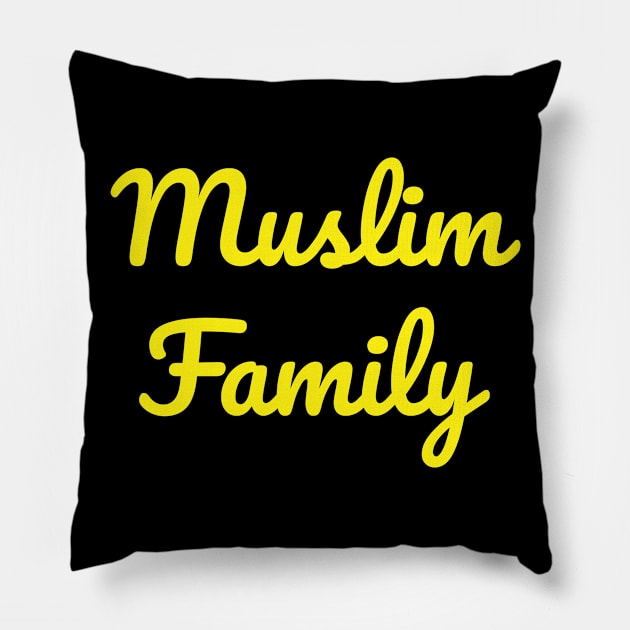 Muslim Family Pillow by ahmadzakiramadhan