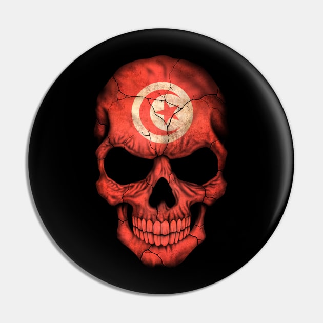 Tunisian Flag Skull Pin by jeffbartels