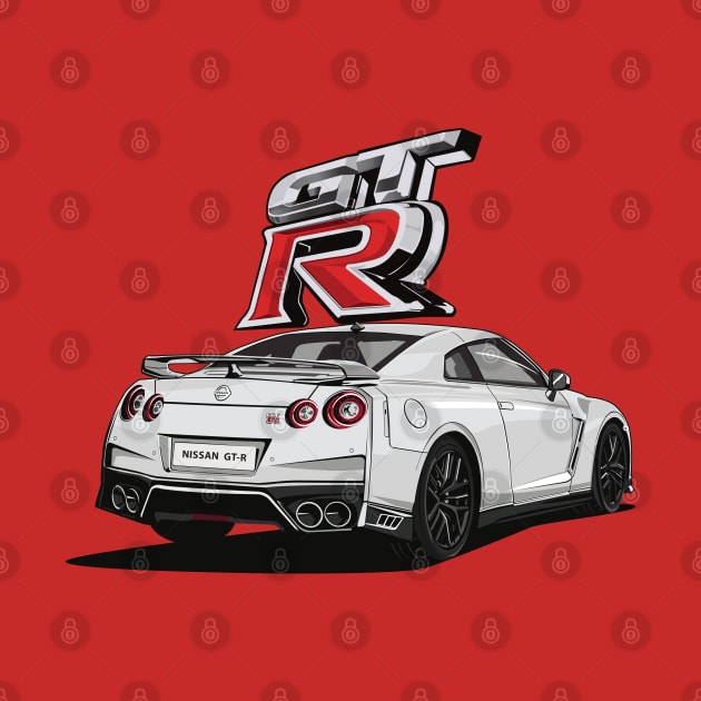 White GT-R by aimey