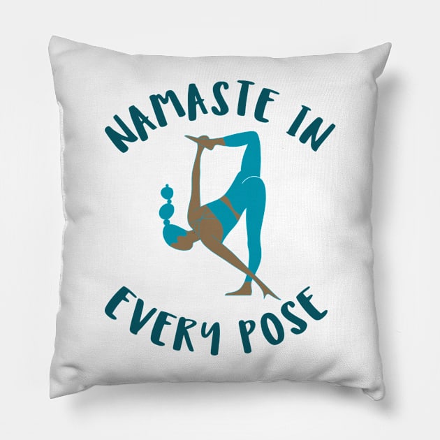 namaste in every pose Pillow by juinwonderland 41