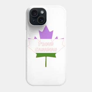 Proud Canadian (Genderqueer) Phone Case