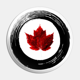 Canadiana Grunge Pin