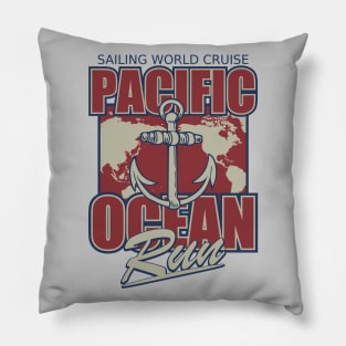 Pacific Ocean Run Pillow