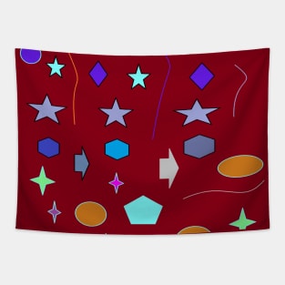 Funky Shapes Tapestry