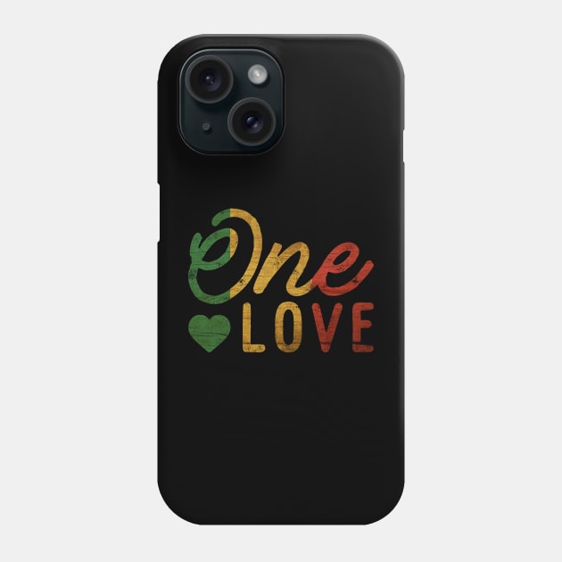 One Love, Jamaica, Rasta, Rastafarian Phone Case by tman4life