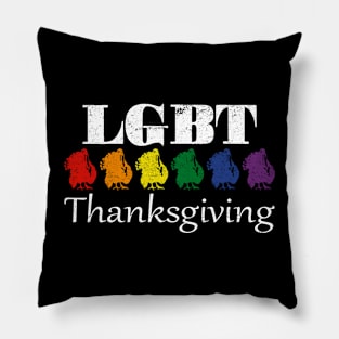 Pride Turkey Feast LGBT Thanksgiving Friendsgiving Pillow