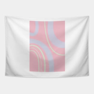 Pink and purple abstract painting Tapestry