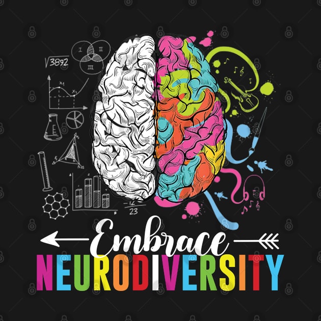 Embrace Neurodiversity Brain by RiseInspired