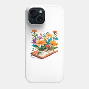 flowers growing the book Phone Case