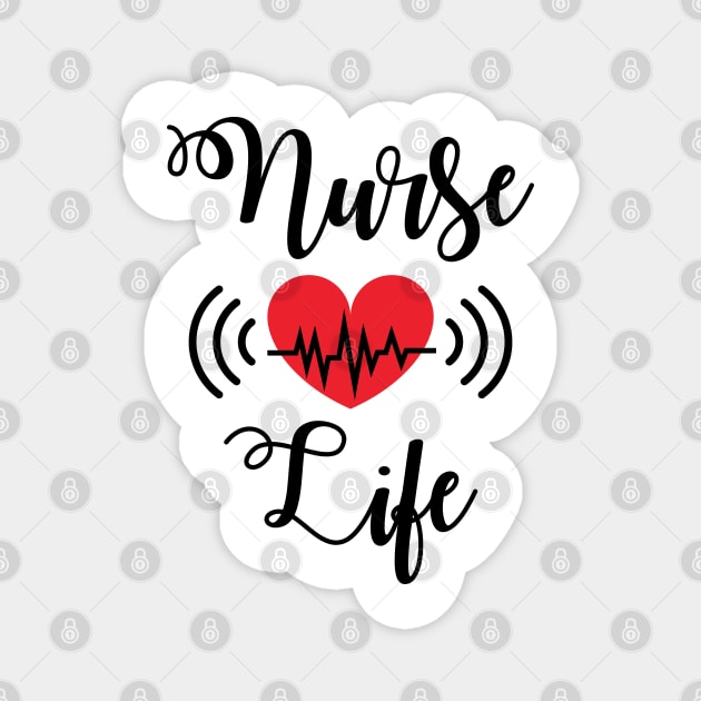 Nurse life Magnet by soufibyshop