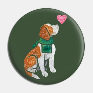 Watercolour Beagle Pin