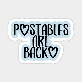 POstables are Back (Dark Font) Magnet