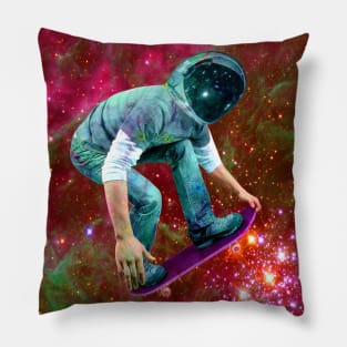 Space Skateboarder Pillow