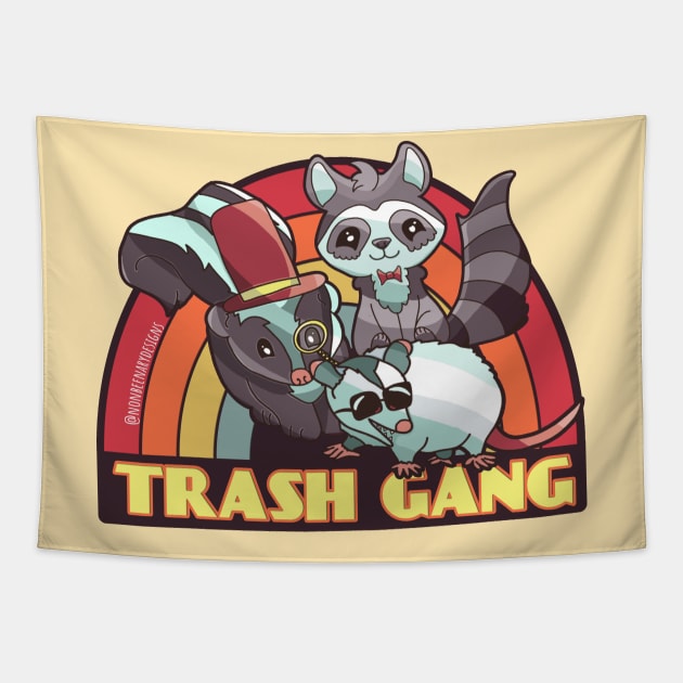 Trash Gang Tapestry by nonbeenarydesigns