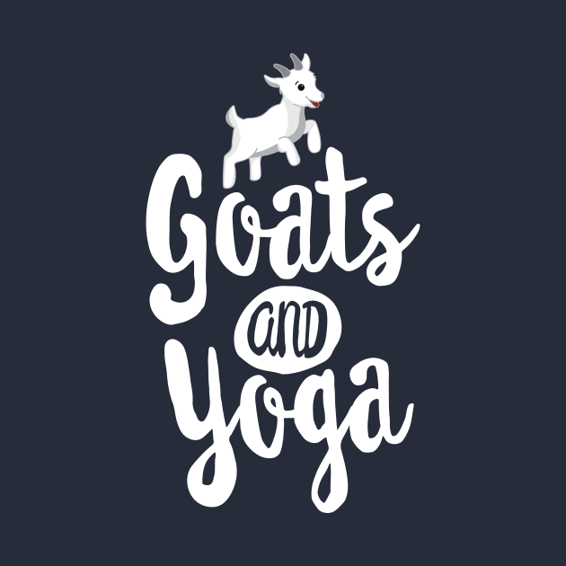 Goats and Yoga T-Shirt for Women Funny Class Gift Zen Farm by 14thFloorApparel