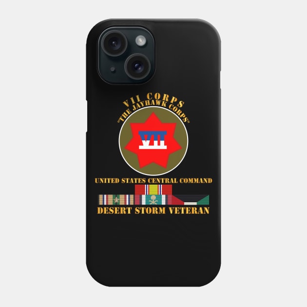 VII Corps - US Central Command - Desert Storm Veteran Phone Case by twix123844