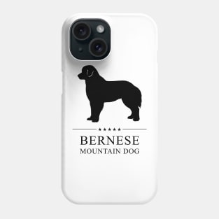 Bernese Mountain Dog Black Silhouette Phone Case