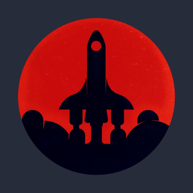 Rocket to Mars by Blanquiurris