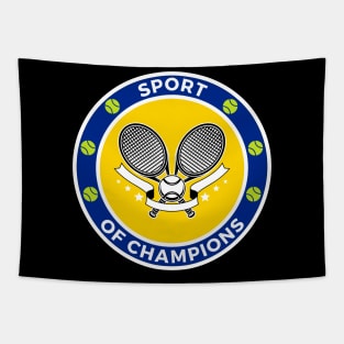 Sport Of Champions Tennis Tapestry