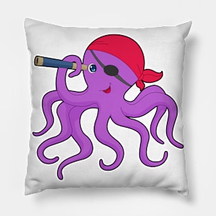 Octopus Pirate Binoculars Pillow