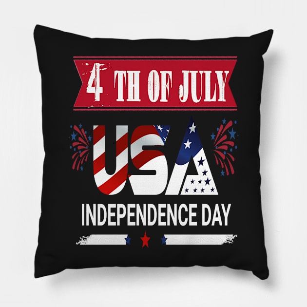 4th day of July. Pillow by omnia34
