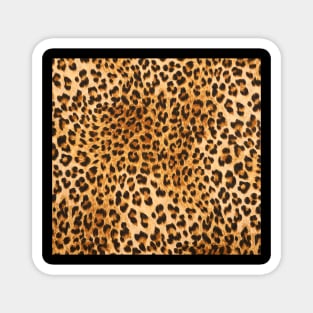 Leopard Print Animal Print Hippie Magnet