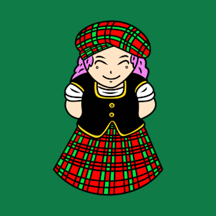 Chibi Scottish girl T-Shirt