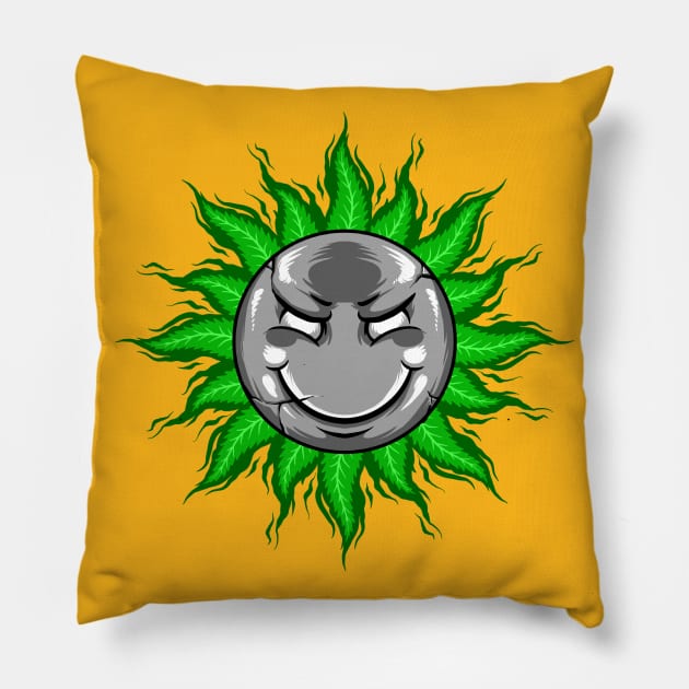 high smile Pillow by spoilerinc