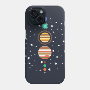 solar system and stars Phone Case