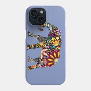 Colored Flower Elephant Phone Case