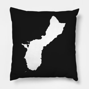 Guam Map by Basement Mastermind Pillow