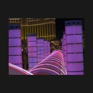 Bally's Las Vegas Neon Rings in Violet T-Shirt