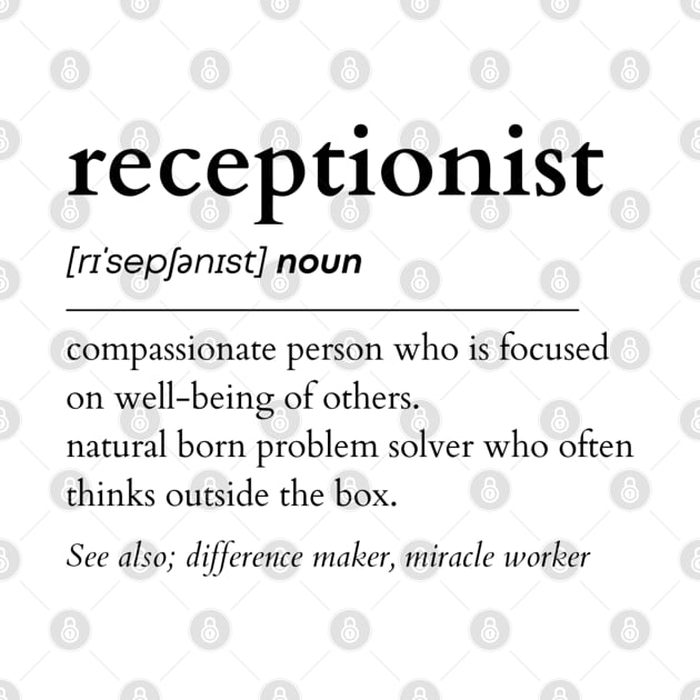 Receptionist Noun by IndigoPine