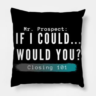 Closing 101 -  If I could... would you? Pillow