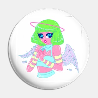 Neon Angel Pin