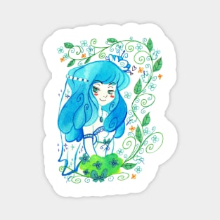 Blue Bride Magnet