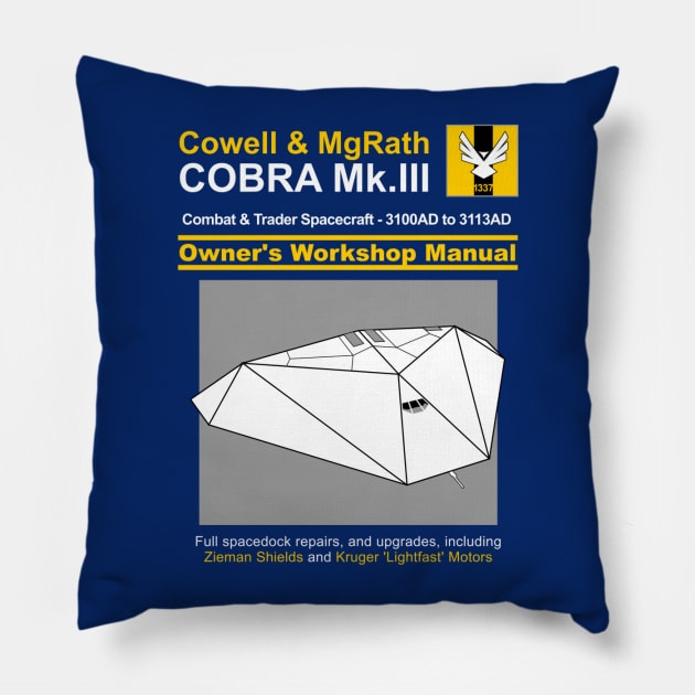 Cobra Mk.III Service & Repair Manual Pillow by a_man_oxford