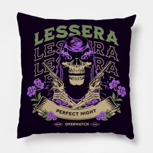 Lessera Le sserafim perfect night typography graphic fearnot | Morcaworks Pillow