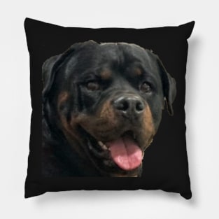 Rottweiler Tongue Out Pillow