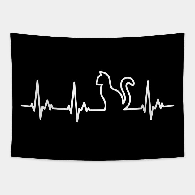 My Heart Beats for Cats Tapestry by samshirts