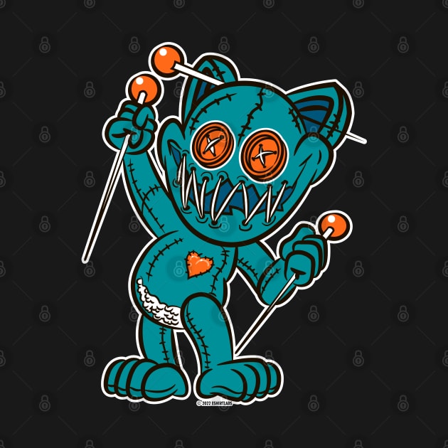 VooDoo Kitty Cat Doll Miami Colors by eShirtLabs