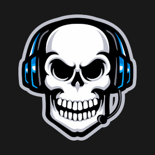 Hardcore Gaming Skull Design T-Shirt