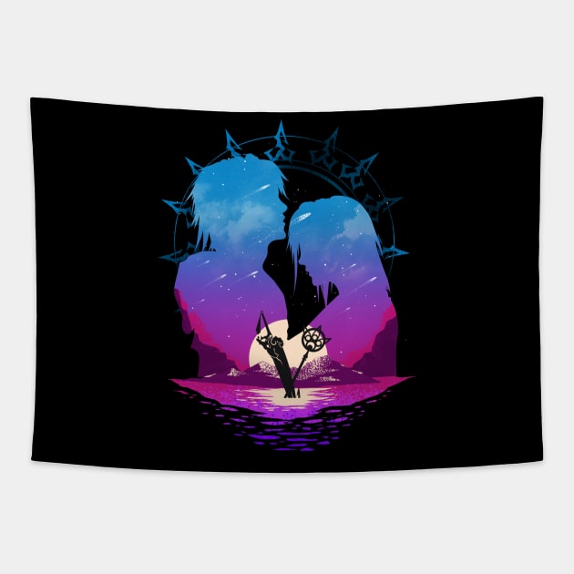 tidus x yuna Tapestry by SourKrispop