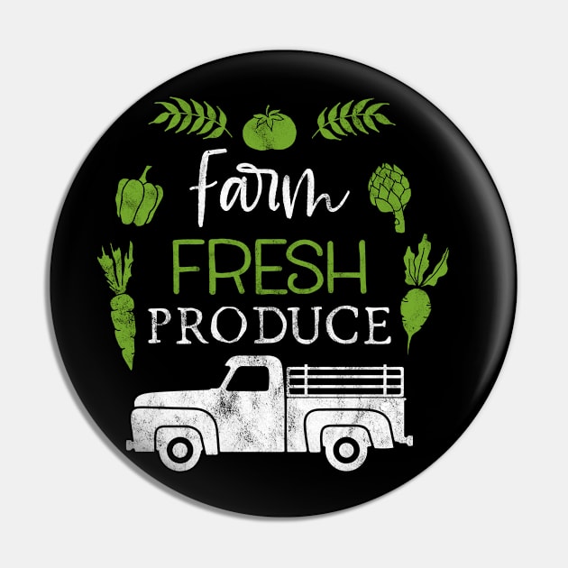 Farm Fresh Produce Farmer's Market Pin by ProArts