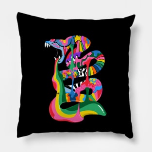 Colourful Snake Pillow